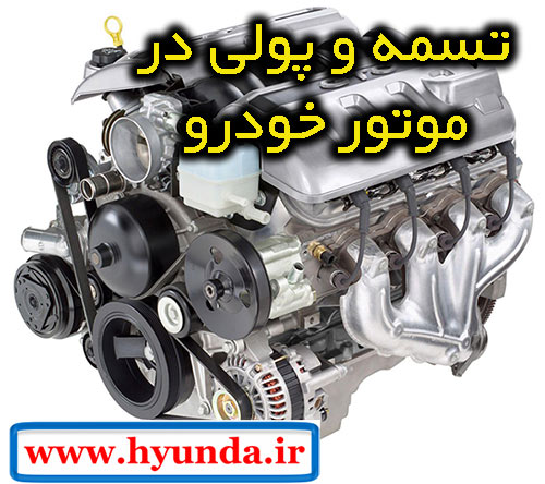 تسمه و پولی در خودرو belt and pulley 01