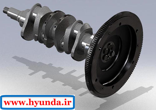 فلایویل میل لنگ crankshaft 08