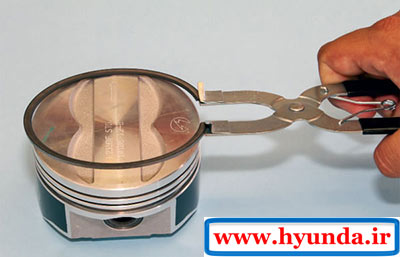 نصب رینگ پیستون با ابزار piston 18