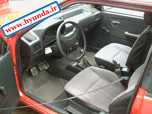 نمای داخل هیوندای اکسل Hyundai-excel-inside